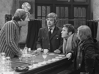 Ben Hulsman (2e van links) in Citroentje met suiker (1972)