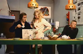 Piet Römer, Adèle Bloemendaal en Leen Jongewaard