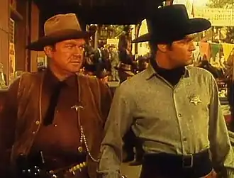 Hugh Sanders (l.) en Dale Robertson (r.) in de film