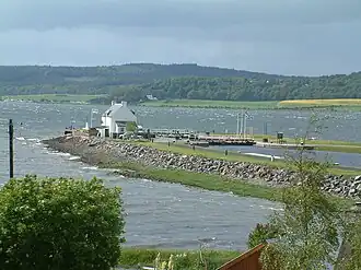 De zeesluis bij Inverness