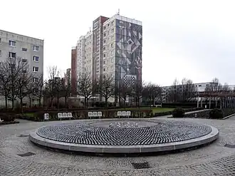 Clara-Zetkin-Platz in Hellersdorf