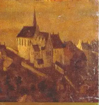 Het clarissenklooster in 1564