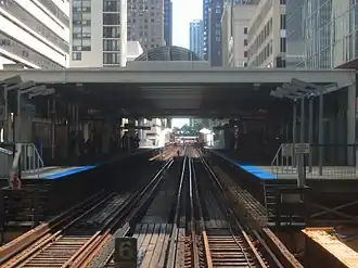 De perrons van Clark/Lake