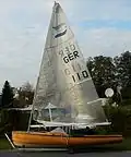 Classic-Finn G 1141, Bj 1970 met moderne mast en zeil