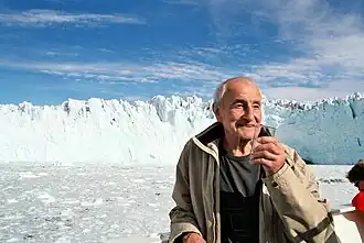 Claude Lorius op Antarctica in 2008