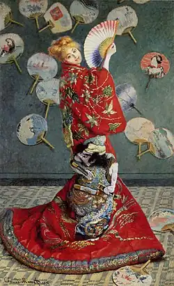 La Japonaise (Camille Monet in Japans kostuum) (1876)