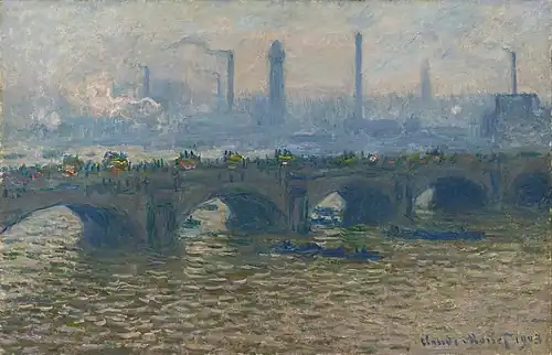 Le Pont de Waterloo Claude Monet, 1903