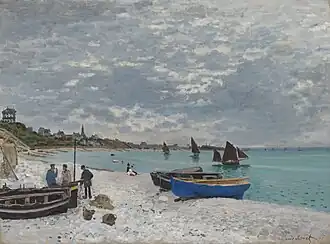 Het strand van Sainte-Adresse (1867)