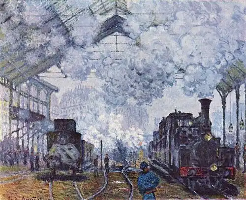 Gare Saint-Lazare door Claude Monet