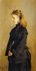Portret van Guurtje van de Stadt door Claude Monet, 1871