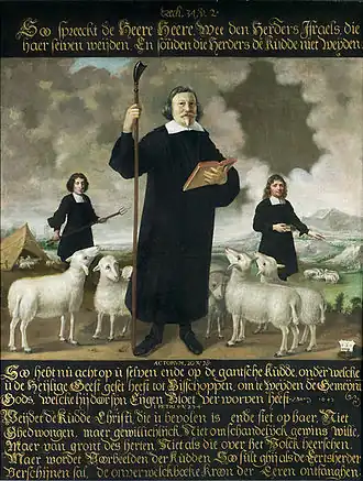 Clemens Bijleveld als de Goede Herder geschilderd door Duif (1642)