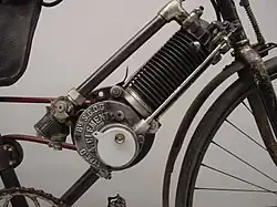 Motorblok van de Clément model D uit 1904