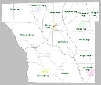 Kaart van Cleveland County