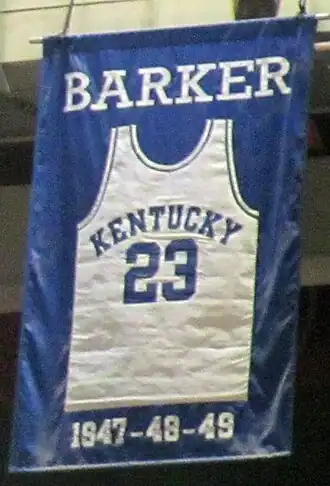 Een truitje van Barker in de Rupp Arena