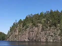 Zicht op Falkaberget