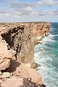 Cliffs nabij Eucla