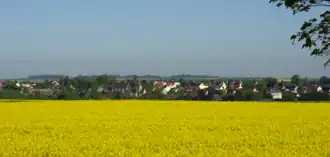 Gezicht op Clinchamps-sur-Orne