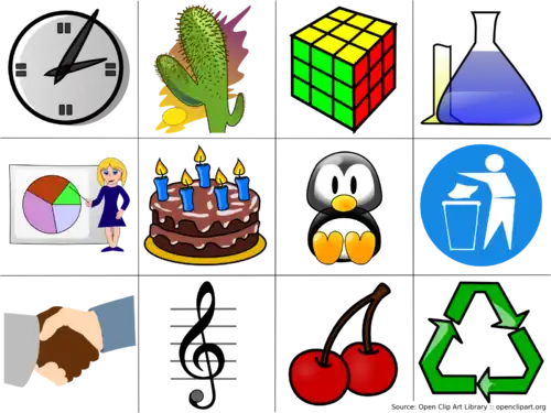voorbeelden van hoe clipart er uit ziet