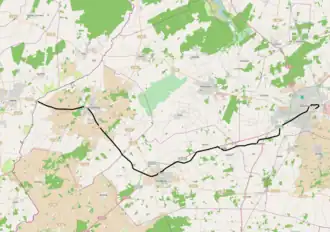 Spoorlijn Cloppenburg - Landesgrenze op de kaart