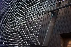 Close-up van de led-lampen die de Sphere verlichten