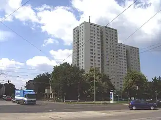 Hoogbouw in de Hauptstraße in Alt-Hohenschönhausen