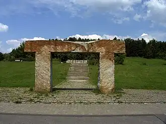 Toegangspoort tot het openbare park Prenzlauer Berg