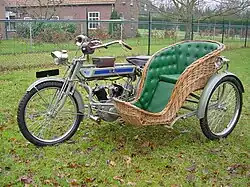 Clyno 5/6pk-zijspancombinatie 1912