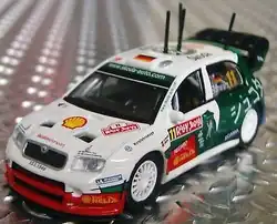 CM's schaalmodel van een Škoda Fabia WRC.