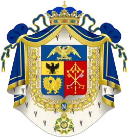 Het wapen zoals Napoleon dat voor de Borghese vaststelde