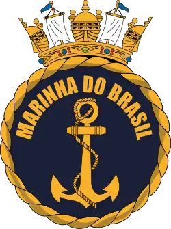 Het embleem van de Braziliaanse marine.
