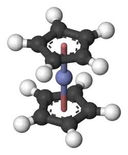 Molecuulmodel van kobaltoceen