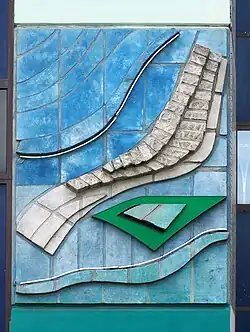 Keramiek met metaal en neon (1994) te Leeuwarden