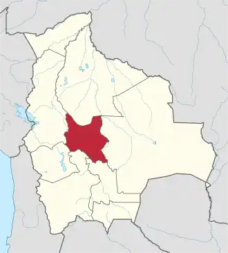 Kaart van Cochabamba