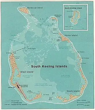 Kaart van West Island