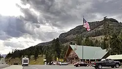 De locatie van de Pahaska Teepee