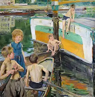 Enfants de mariniers (1898), musée d'Art et d'Histoire de Cognac.