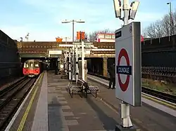 Het zuidelijke deel van het station.