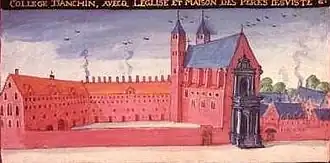 Het Jezuïtencollege van Anchin, als deel van de Universiteit van Dowaai