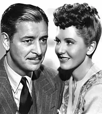 Publiciteitsfoto van Ronald Colman en Jean Arthur voor The Talk of the Town