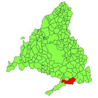 Kaart van Colmenar de Oreja