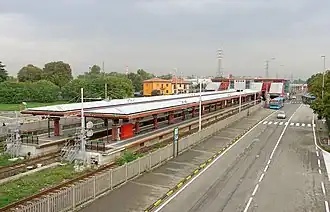 Het station gezien uit het zuiden