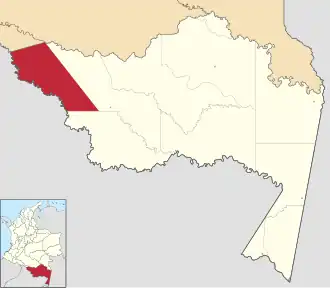 Locatie van Puerto Alegría