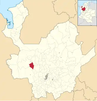 Locatie van Abriaquí