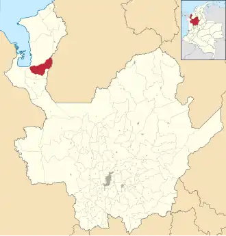 Locatie van Apartadó