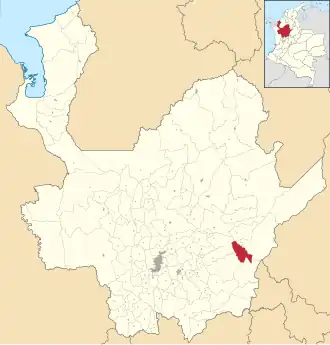 Locatie van Caracolí