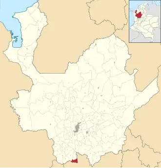 Locatie van Caramanta