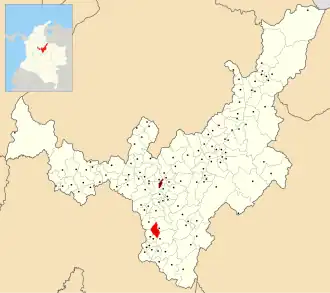 Locatie van Pachavita