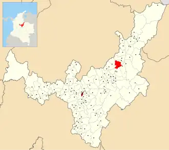 Locatie van Paz de Río