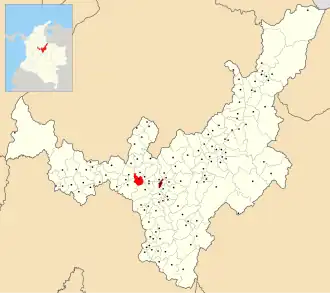 Locatie van Sáchica