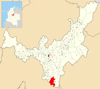 Locatie van Santa María